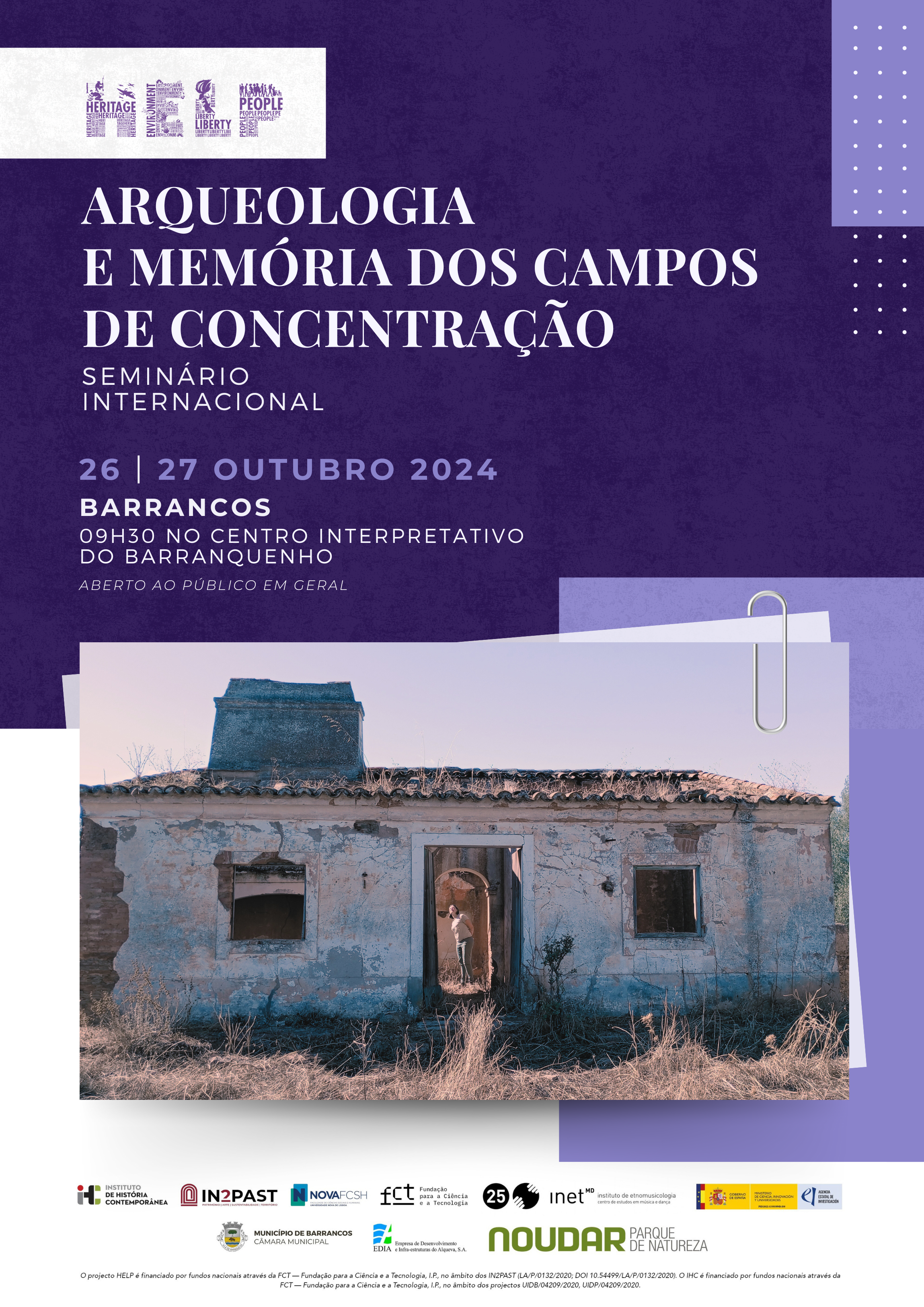 Seminário Internacional em Barrancos | Arqueologia e Memória dos Campos de Concentração | 26/27outubro